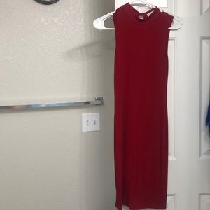 Red neck cover dresss